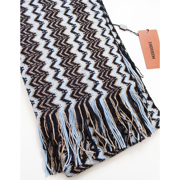 NWT Missoni wool blend chevron pattern scarf - Picture 2 of 6